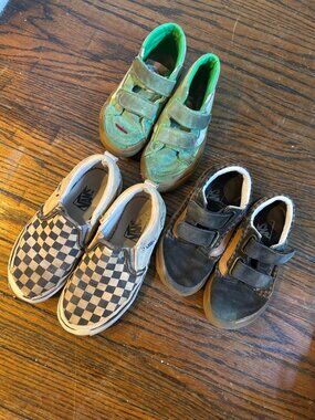 Lot of Kids Vans Shoes, 3 PAIRS